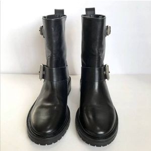 Moto/Combat Rag & Bone leather boots 8.5